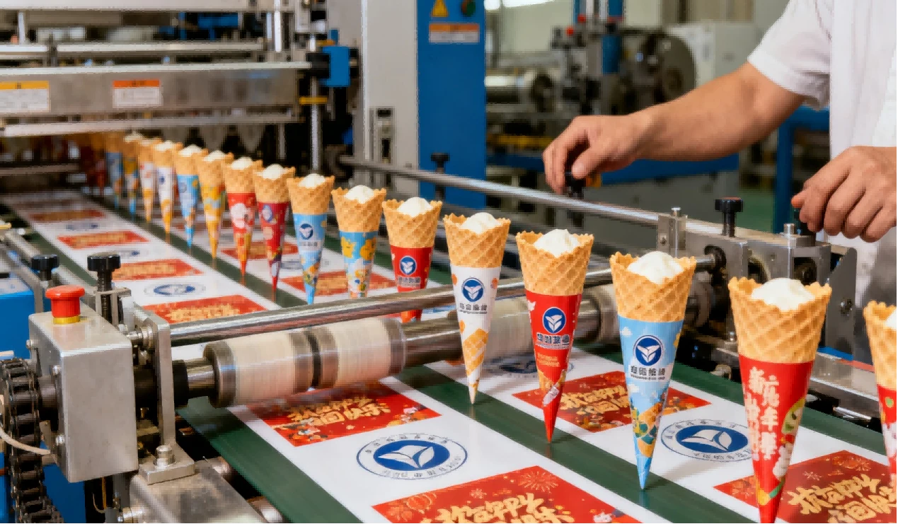 Custom Ice Cream Cone Wrappers 2 Custom Ice Cream Cone Wrappers 2